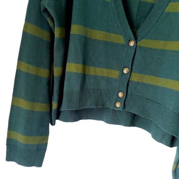 G:21 Green Boxy Striped Cardigan XXL - Picture 3 of 4